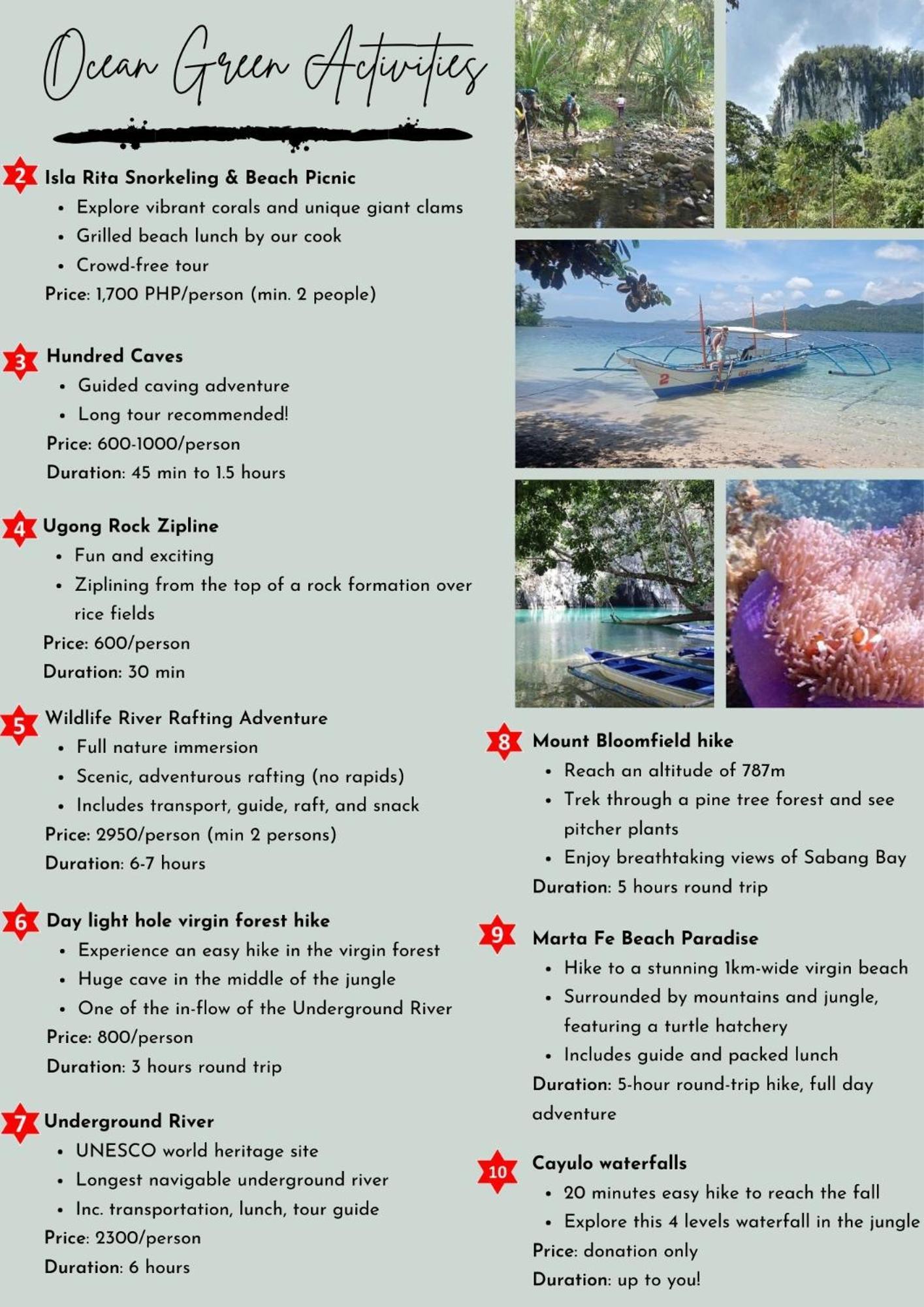 Ocean Green Eco Lodge Puerto Princesa Exterior foto